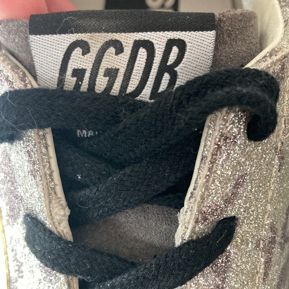 Golden Goose Glitter leopard print sneakers size 38 like new condition - Picture 10 of 15